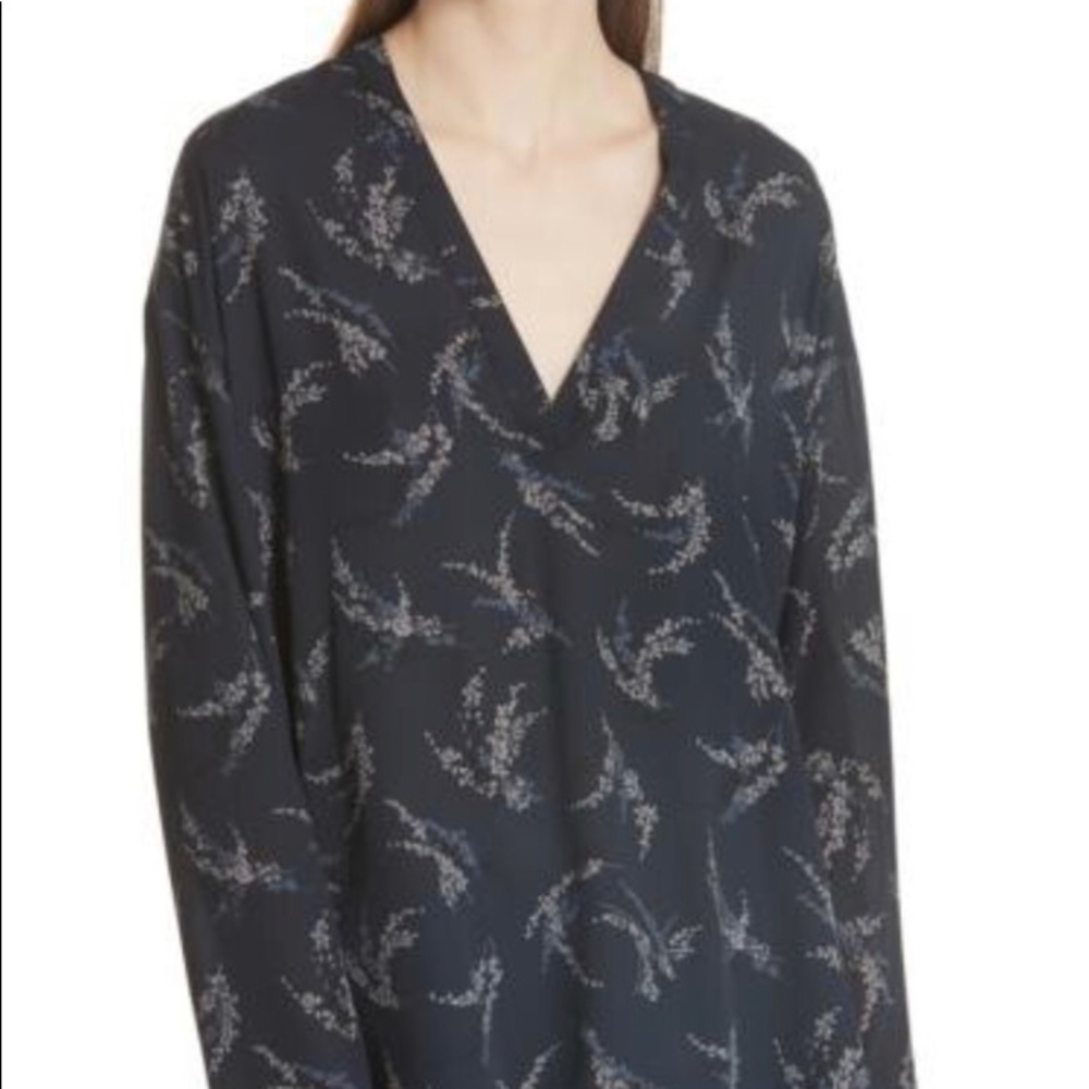 Vince Sprig Floral Popover top